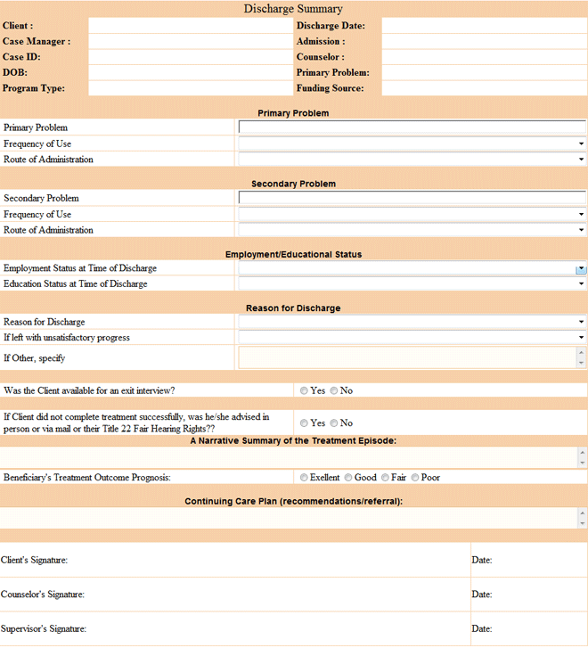 Hospital Discharge Program